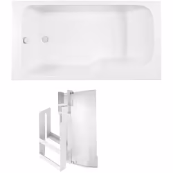 Description générale Cet ensemble baignoire comprend une baignoire bain douche Malice (disponible en version droite ou gauche ...