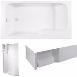 Les avantages de la baignoire combinée bain et douche Malice Dossier confortable : spacieux avec un dossier Installation : fa ...