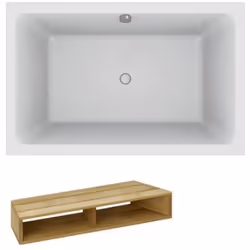 Ce lot comprend : La baignoire bain douche Capsule compacte de la dimension de votre choix Les pieds réglables avec system Qu ...