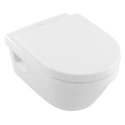 Pack WC suspendu sans bride  Architectura + abattant + plaque blanche + bâti Grohe