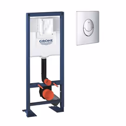 - Bati support pour wc Rapid SL 1.13 m x 0.42 m avec plaque de commande chrome