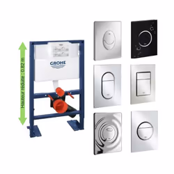Bâti-support wc hauteur réduite à installer sur mur porteur ou non-porteur. Ideal pour l installation d une cuvette suspendue ...