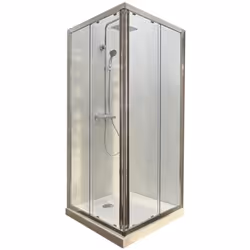 Lot receveur douche Ipso 90x90 cm  + paroi douche d'angle 190x90 cm Serenity