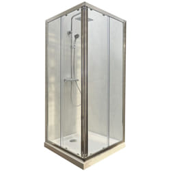 Lot receveur douche Ipso 80x80 cm + paroi douche d'angle 190x80 cm Serenity