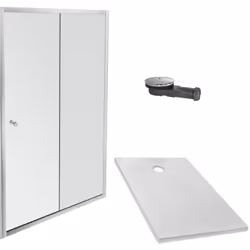 Ce pack comprend 1 receveur de douche Ipso 120x80 cm (Ref : E62302-WPM) 1 bonde slim extra-plate Bonde (Ref : E78171-CP) 1 pa ...