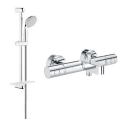 Mitigeur baignoire GROHE Grohtherm et ensemble de douche Vitalio Start