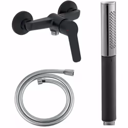 Ce pack contient : 1x Mitigeur 1x Douchette 1x Flexible Réfs : JACOB E10257-CP_E29870-BL_28364000 Caractéristiques de la douc ...