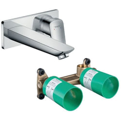 Mitigeur lavabo mural HANSGROHE Logis + corps encastré Economie d'eau