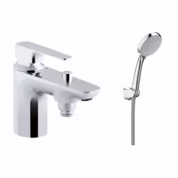 Points forts du robinet bain douche Aleo+ Jacob Delafon Revêtement chromé pour une haute résistance Robinet doté d'une butée ...