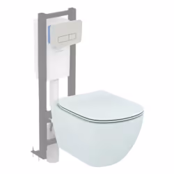 Points forts du pack WC suspendu Tesi Ideal Standard Cuvette carénée Abattant frein de chute pour plus de résistance dans le  ...
