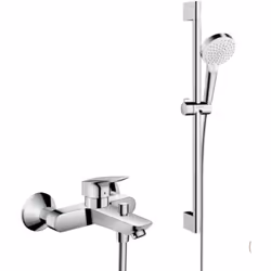 Ce pack contient : Un mitigeur baignoire Une douchette à main 2 jets Une barre de douche Un flexible de douche Avantages de l ...
