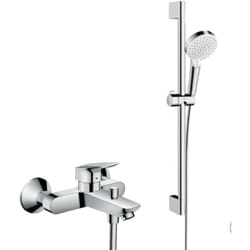 Ensemble douche Hansgrohe Crometta + Mitigeur bain douche Logis