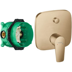 Façade Talis e pour mitigeur bain douche encastré Bronze brossé avec corps encastré - Hansgrohe