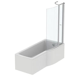 Baignoire Connect air 170 X 80 avec Pare Bain asymétrique droite