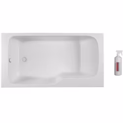 Les avantages de la baignoire combinée bain et douche Malice Dossier confortable : spacieux avec un dossier Installation : fa ...