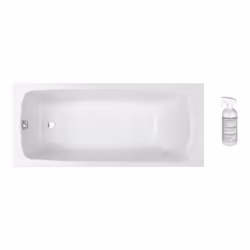 Avantages de la baignoire droite encastrable Jacob Delafon Brive Design : s'adapte à tout style de salle de bain Largeur : la ...