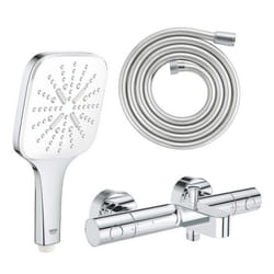 Mitigeur bain douche Precision Get avec douchette 3jets Vitalio Smartactive 130 Cube et flexible 200cm