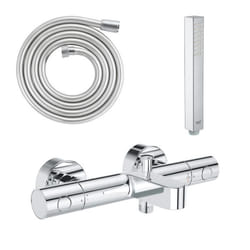 Mitigeur bain douche Precision Get avec douchette 1jet Vitalio Joy Cube et flexible 200cm - TU