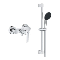 Pack mitigeur douche mécanique GROHE Start 2021 + ensemble de douche 2 jets GROHE Vitalio Start avec barre chromé
