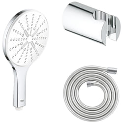 Douchette 3 jets Vitalio Smartactive ronde avec flexible 200 et support rond