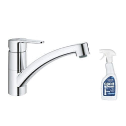 Robinet de cuisine bec bas Start Eco Quickfix + nettoyant GrohClean