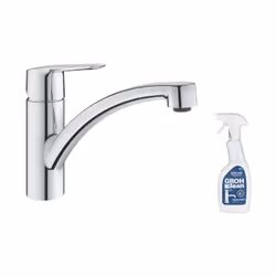 GROHE vous propose son mitigeur d'évier au bec bas entièrement en chromé de la gamme Start. Sa zone de rotation à 140° et son ...