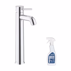 Pour équiper votre salle de bain, adoptez le mitigeur chromé pour vasque réhaussé en taille XL Start Classic designé par GROH ...