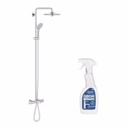 Caractéristiques de la colonne bain Grohe - Euphoria System 260 Bras de douche de 450 mm orientable horizontalement Mitigeur ...