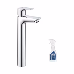 Adoptez le mitigeur pour vasque taille XL chromé Start Edge par GROHE. Son levier de commande métallique donnera de la modern ...