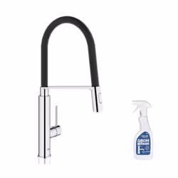 Avantages du mitigeur pour évier de cuisine avec douchette extractible Feel GROHE Jet professionnel avec zone de rotation de  ...