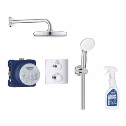 Le pack mitigeur thermostatique encastrable Grohe Grohtherm Tempesta 210 comprend Façade Grohtherm avec Aquadimmer (Ref : 240 ...