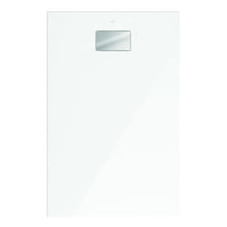 Receveur de douche zéro ressaut 100 x 80 villeroy et boch Le Valence céramique avec cache bonde