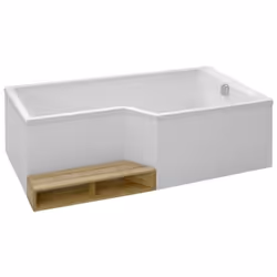 Pack baignoire bain douche 150 x 80 Neo version droite + tablier