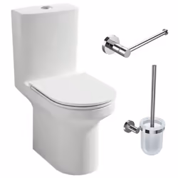 Pack WC au sol sans bride Elite Jacob Delafon + abattant extraplat fermeture douce Points forts Cuvette sans bride évitant l' ...