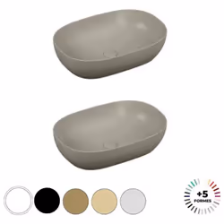 La marque VITRA vous propose en exclusivité sa double vasque avec 5 formes et 5 couleurs de disponible pour un choix varié. V ...