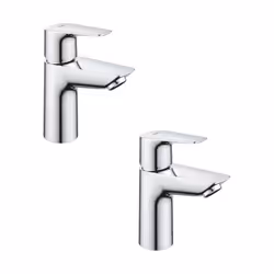 Avantages du Lot de 2 mitigeurs lavabo Grohe StartEdge Quickfix Monotrou sur plage Levier de commande métallique GROHE Longli ...
