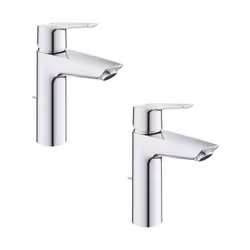 Avantages du lot de 2 mitigeurs GROHE SilkMove ES : cartouche céramique 28 mm pour un contrôle précis du débit et de la tempé ...