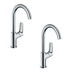 Lot de 2 mitigeurs de lavabo Hansgrohe Logis 210, orientable