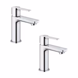 Avantages du lot de 2 mitigeurs lavabo Grohe Lineare Taille XS Design élégant Mécanisme ultra précis 2 mitigeurs lavabo : Pou ...