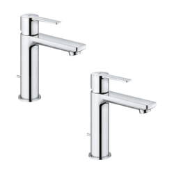 Lot de 2 mitigeurs lavabo Grohe Lineare s avec tirette