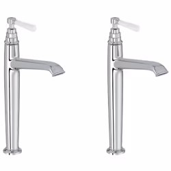 Le mitigeur lavabo haut Jacob Delafon Cleo est disponible avec finition chromée ou or beige pour s'adapter aux besoins de cha ...