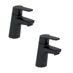 Lot de 2 mitigeurs lavabo Aimé avec vidage noir
