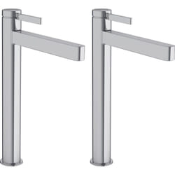 Lot de 2 mitigeurs lavabo Hansgrohe Finoris 260 + bonde Push-Open Chromé
