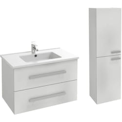 Pack meuble vasque 80 cm Ola up blanc + colonne