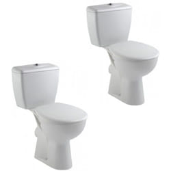 Lot de 2 wc à poser Eolia + abattant - Jacob Delafon