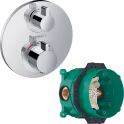 "• 1 sortie = 1 fonction • débit maximal sous 3 bars de pression: 26,5 l/min • cartouche thermostatique SMTC, mécanisme céram ...