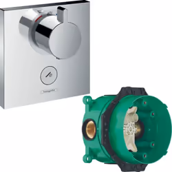 "Commandez ce thermostatique hansgrohe design : facile à utiliser, il vous permet de contrôler votre plaisir de la douche de  ...