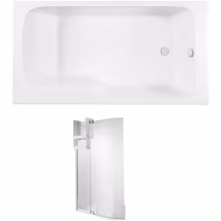 Les avantages de la baignoire combinée bain et douche Malice Dossier confortable : spacieux avec un dossier Installation : fa ...
