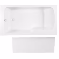 Les avantages de la baignoire combinée bain et douche Malice Dossier confortable : spacieux avec un dossier Installation : fa ...