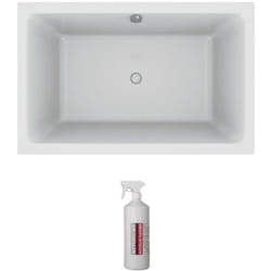 Baignoire bain douche Jacob Delafon Capsule profonde 140 x 90 cm + nettoyant